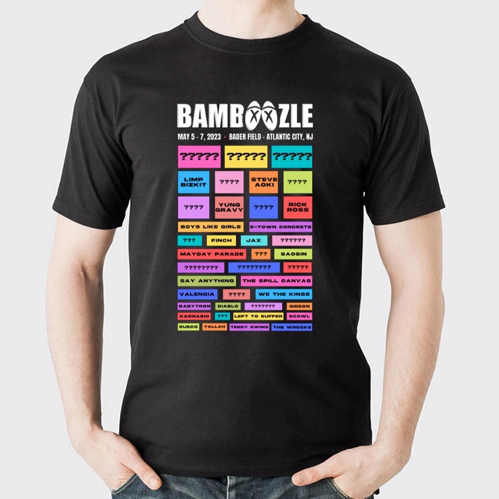 Bader Field Atlantic Bamboozle Festival 2023 Limited Edition T-shirts
